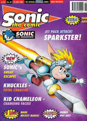 Cover of Sonic the Comic issue 55