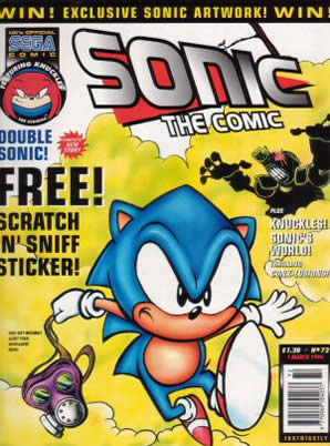 Cover of Sonic the Comic issue 72