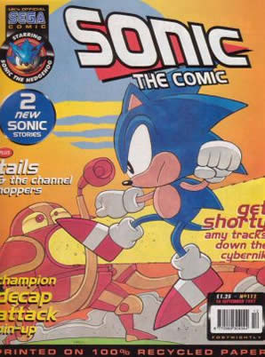 Cover of Sonic the Comic issue 112
